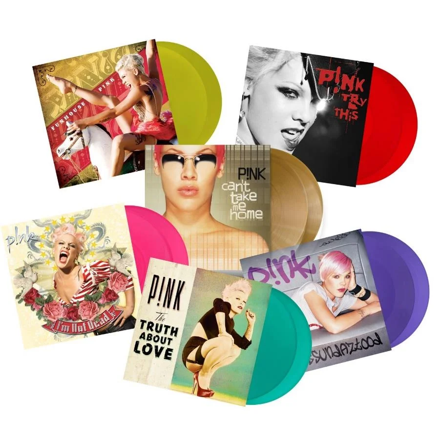 Coloured vinyl editions of classic P!nk albums to be released this